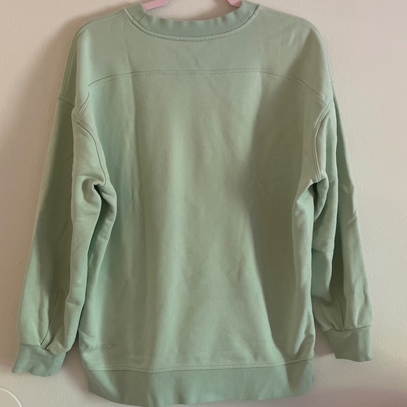 Lululemon Perfectly Oversized Crew Sweatshirt Green Size 6 Mint Green - Picture 2 of 5